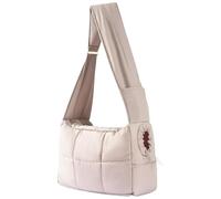 Genérico Mini Dog Purse Carrier, Artificial Plush/Canvas Cute Animals Bags, Trained Pets Handbag Outdoor Woman, Pet Shoulder Bag (grey)