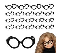 Genérico Mini Doll Glasses - 4x3x3cm PP Lensless Eyeglasses | Dolls Eyewear For Doll Accessories, Mini Figure Decoration, Toy Photography Props, DIY Crafts, Accessories And Collectible Display