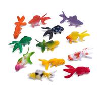 Genérico Mini Dorado | Coloridos Animales Marinos Juguetes de Peces Dorados - Decoración de Peces Falsos, Vida Animal de Marinos, Dorados Artificiales para educación temprana, pequeños