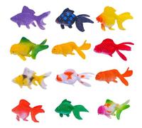 Genérico Mini Dorado - Figuras de Peces Dorados Juguetes de Animales de Peces,Juguetes de Dorados para niños, Juguetes Coloridos de Animales Marinos, Figuras Artificiales de Marinos de PEC