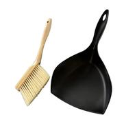 Genérico Mini Dustpan and Brush Set,Compact Dust Removal,Desk Cleaning Small Broom and Dustpan | For Bedroom Living Room Kitchen Counter Shelf Crumbs Pet Litter Hair