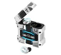 Genérico Mini Earphones Wireless, Cool Shape Earbuds with Digital Display Screen, Low Latency, Waterproof Headset for E-Sports, Gamings, Daily Music Listening