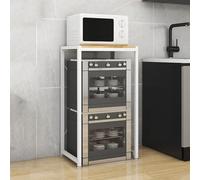 Genérico Mini Estante Refrigerador, Soporte Microondas Cocina, Soporte Independiente Ahorrar Espacio sobre El Estante for Lavadora, Organizador for Almacenamiento sobre El Inodoro(L55xW41xH95cm)