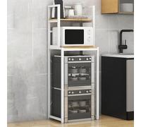 Genérico Mini Estante Refrigerador, Soporte Microondas Cocina, Soporte Independiente Ahorrar Espacio sobre El Estante for Lavadora, Organizador for Almacenamiento sobre El Inodoro(L55xW41xH150cm)