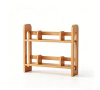 Genérico Mini Estantería para Mesa de Madera de Pino FAS para Oficina Dormitorio y Casa Estante de Escritorio para Almacenamiento y Organización-Natural Wood Tone||M