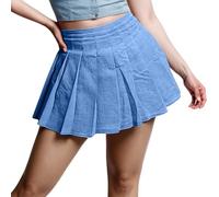 Genérico Mini Falda Mujer Sexy,Falda Vaquera Plisada Corta Y Elegante para Mujer para Uso Casual