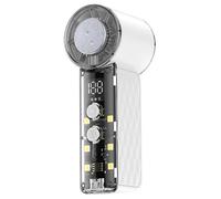 Genérico Mini Fan - 199 Speed Digital Display Quiet for Personal Cooling | Rechargeable Lightweight Handheld Desk Fan with Adjustable Angle, Portable Air Circulator for Home Office Travel Outdoor