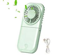 Genérico Mini Fan 4 Speeds Foldable Rechargeable Handheld Wind Blower