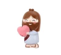 Genérico Mini Figura Jesús Te Ama | Decoración De Mesa Miniatura,Estatuilla Cristiana Decorativa - Para Biblioteca Reposapiés De Ventana Estantería Mesita De Noche Dormitorio Oficina Salón Casa