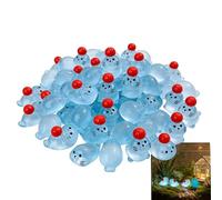 Genérico Mini Figuras de Resina | Conjunto de Sesenta para Escritorio Que Brillan en la Oscuridad,Animales de Resina en Miniatura - para los Hogares y Exteriores, Granjas, Casas, Escritorios y Mesa