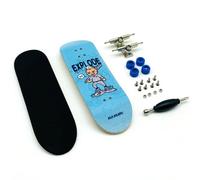 Genérico Mini Finger Skateboard, Maple Wooden Alloy Fingerboard, Deck Truck Finger Board Skate Toy Perfect for Kids Party Favours Bag Fillers, Professional Fingerboards for Tricks Training & Gift