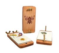 Genérico Mini Flower Press, Wooden Craft Kit, Compact 10cm Portable Tool For Nature Lovers, Reusable Plant Pressing Set, DIY Jewelry Accessory, Home Classroom Art Hobby Inspiration