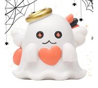 Genérico Mini Ghost Sculpture - Halloween Spirit Statue, Fun Figurine | Compact Shelf Accent, Decorative Ornament For Bedroom Bookshelf Bookcase Car Dashboard Study Desk Display Cabinet Nightstand
