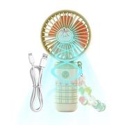 Genérico Mini Handheld Fan - 2026 New USB Rechargeable Turbine | Three Speed Adjustable Pocket Fan | High Performance Cooling For Summer Travel Hiking Camping