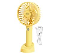Genérico Mini Handheld Fan Portable Mini USB Rechargeable Quiet 3 Speeds