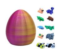Genérico Mini Huevos Pascua Impresos En 3D, Con 10 Pequeños Animales Al Azar, Divertidos Juguetes Huevo Dragón, Para Regalos Creativos San Valentín Y Pascua
