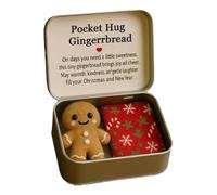 Genérico Mini Hug Doll with Card - Handmade Pocket Keepsake, Emotional Gift Token, Uplifting Ornament for Appreciation Valentines Birthday Christmas Women Men Friends Lovers Kids and Good Luck