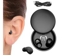 Genérico Mini Invisible Sleep Earphones - Bluētooth 5.4 Wireless In-Ear Headphones | Noise-Cancelling Sleep Earbuds For Side Sleepers, Work & Outdoor Use, Compact Charging Case