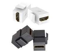 Genérico Mini Jack Keystone Coupler - 2PCS Keystone Insert Adapter, Modular