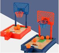 Genérico Mini juego de baloncesto portátil, juguete deportivo de oficina, juego de baloncesto, bola de viaje, divertido, naranja o azul
