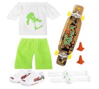 Genérico Mini Juego de Juguetes para Dedos | Finger Scooter Fingerboard Skateboard Movimiento de la del Dedo | Mini Finger Skateboard Toy Deck Board para niño niño niños