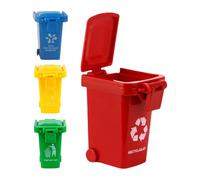 Genérico Mini Juguete de camión basura: el pequeño juego basura en lata con tapas extraíbles, contenedores reciclaje educativo | para niños pequeños conciencia ambiental,