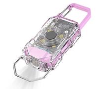 Genérico Mini LED Flashlight - Rechargeable Keychain Torch, 6-Mode Lighting with USB Charging, Compact Light with Powerful Beam, Camping Walking Night Work Running, Survival Tool for