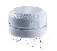 Genérico Mini Limpiador de Escritorio, Robot Limpiador Pequeño Escobilla - Dispositivo Silencioso con Rotación de 360 Grados y Cepillo para Pelos de Animales, Migas, Ventana, Teclado, Sala