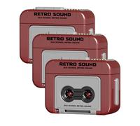 Genérico Mini Llavero Con Grabadora, Paquete de 3 Llavero Retro Portátil Con Grabadora, Mini Colgante Con cajas De Música Grabable, Llaveros Con Cinta De Casete Para Mochilas Llaves De Coche Mochilas