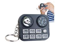 Generico Mini llavero para tarjeta DJ, colgante para reproductor de DJ, llavero para reproductor de música, para bolso, bolso, , viaje, hogar, oficina, trabajo, aula, escuela, Negro ,