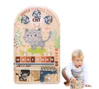 Genérico Mini Máquina De Pinball: Tamaño De Bolsillo Duradero, Múltiples Niveles De Habilidad Juego Rápido, Juego De Estilo Clásico De Estilo Que Trae Alegría Entretenimiento | Gadget para Niños