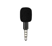 Genérico Mini micrófono portátil con Conector Jack de 3,5 mm, 4 Polos/3 Polos, micrófono para Karaoke, para grabadora, teléfono móvil, Smartphone, Ordenador, portátil. Accesorios (Negro 4 Polos)