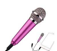 Genérico Mini Microphone | Portable Mini Aluminum Alloy Earphone - Portable Speech Microphones For Podcast Streaming Game Studio Content Filming Offices