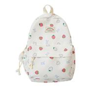 Genérico Mini Mochila Mujer de Nylon y Niñas Ideal para Viajes Compras Trabajo Casual Elegante Barato Bolso De Hombro Colegio Moda Chic Leger Impreso Para Adolescentes Ocio, blanco, B
