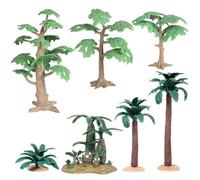 Genérico Mini Model Trees - 7 Piece Fake Plant Figurines | Realistic Greenery Decoration for Diorama Crafts Train Landscape Architecture Model Kids Adults Hobbyists and Family Projects