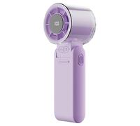Genérico Mini Pocket Fan - Foldable 4-Speed Personal Cooling Device With LED Display | 4000mAh Rechargeable Fan For Travel, Office, Camping | Gift For Family, Friends, And Daily Use