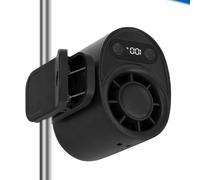 Genérico Mini Portable Fan | LED Digital Display Appliance | 100Speed Mini Clamp-On Fan | For Commuting Travel Music Festival Cycling Public Transport Gardening Men Women Seniors