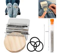 Genérico Mini Portable Patch Darning Kit, Patchwork Weaving Tool Set for Quickly Sewing Repair, Darning Mini Machine for Beginners and Craft Enthusiasts