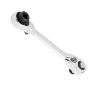 Genérico Mini Ratchet Wrench - Steel 10.5x2.5cm | 1/4 Inch Double Head 72 Tooth Socket Tool | Quick Release Drive Wrench For Tight Space Engine Bay, Bike Repair And Mechanical Work