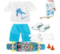 Genérico Mini Scooter de Juguetes para Dedos | Mini Juego de Juguetes para los Dedos monopatín Interactivo con Movimiento de Las yemas de los | Finger Skateboard Toy Deck Finger Board para niño niño