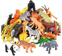 Generico Mini Set de Juguetes de la Selva, Figuras de Animales Salvajes, Zoológico de Juguete para Niños