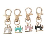 Genérico Mini Sewing Machine Keychains - a Stitch of Memory & Meaning, Enamel Metal Novelty Sewing Machine Keychain,Retro Tiny Pendants (B)