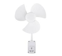 Genérico - Mini Silent Cooling Fan Kit | Flexible Gooseneck Plug Adapter | Bulb Base Portable Air Circulator | Compact Desk Cooling Device For Home Kitchen Dorm Office | Quiet Space Saving