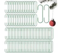 Genérico Mini sin tirantes de 100 piezas | Green Hooks for Christmas Ornaments - for Party Gathering School Event Kitchen Home Living Room Bedroom Dorm