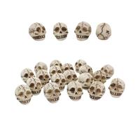 Genérico Mini Skeleton Heads, 20 Pcs Halloween Resin Prank Toys