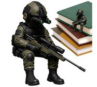 Genérico Mini Soldiers - Resin Realistic Collectible Soldier Figurines 8×7.4cm Educational Pretend Play Toys | Figures for Kids Party Decoration Learning Display Use