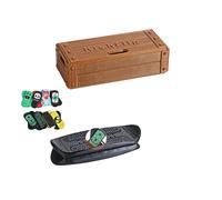 Genérico Mini Tabla magnética para Dedos: diversión, Mini monopatín de Bolsillo, Tabla de Surf para Dedos, portátil para aliviar el estrés, para Trucos, Viajes y Jugar en el Escritorio. (Brown)
