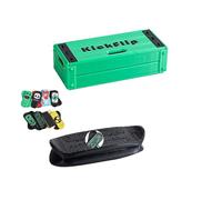 Genérico Mini Tabla magnética para Dedos: diversión, Mini monopatín de Bolsillo, Tabla de Surf para Dedos, portátil para aliviar el estrés, para Trucos, Viajes y Jugar en el Escritorio. (Green Black)