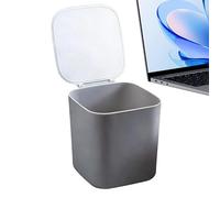 Genérico Mini Trash Can For Desk - PP 12.5x12x11.5cm | Countertop Garbage Bin With Lid Waste Storage Container | Desktop Trash Organizer For Home Bedroom Kitchen Office Dorm Car RV Use