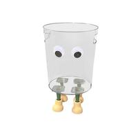 Genérico Mini Trash Can, Transparent Countertop Waste Bin, Small Garbage Container, Compact Desk Trash Basket, Toss Lid Organizer, Easy To Carry, Made From High-Quality Pp Material